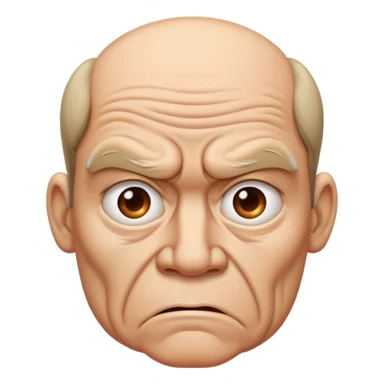 pissed and disgusted face sticker