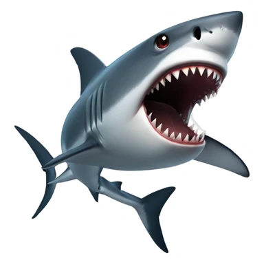 Shark attack sticker