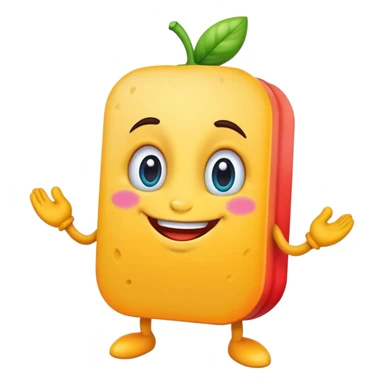 A friendly mascot for my food scanning app sticker