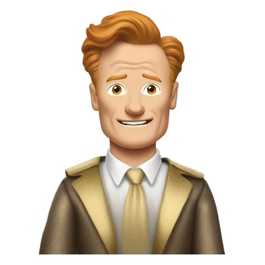 Conan o’ brien wearing a tutu sticker