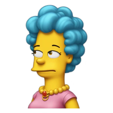 Lisa Simpsons standing sticker