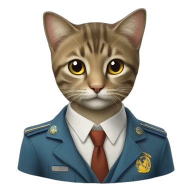 Un chat tres realist sticker