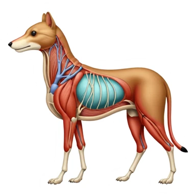 Animal anatomy sticker