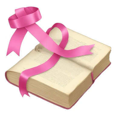 Law book with pink ribbons sticker