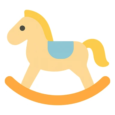 rocking horse icon sticker