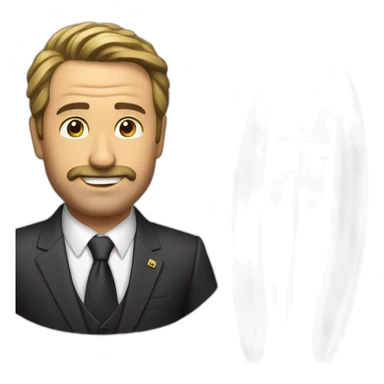 presidente boric en tabla de surf sticker