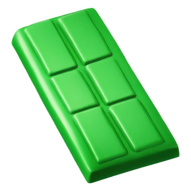 Green chocolate bar sticker