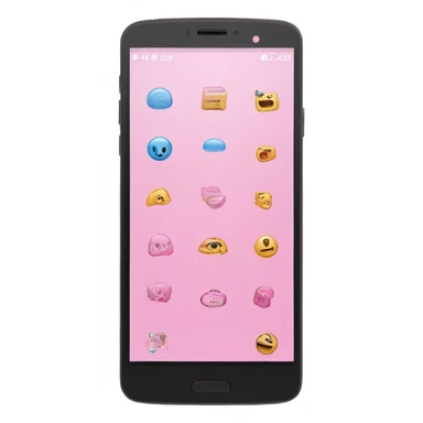 Pink phone sticker
