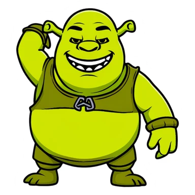 Shrek ogre sticker