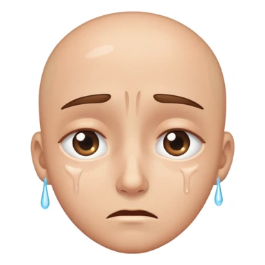 Dying and crying sticker