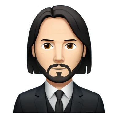 Elinde silah tutan jon wick sticker