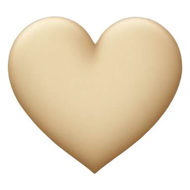 beige heart sticker