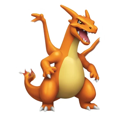 Pokemon Card of the Character Charizard sticker
