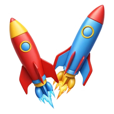 colored Toy Rockets sticker