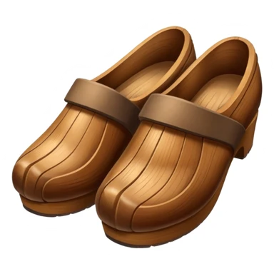 Wooden shoes sticker