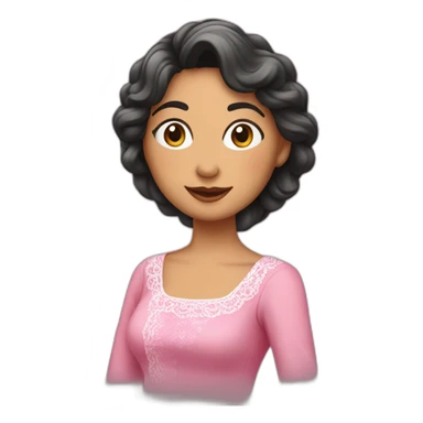 Gitana con vestido rosa de una manga sticker