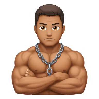 chained man sticker