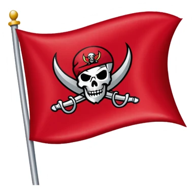 Tampa Bay Buccaneers flag sticker