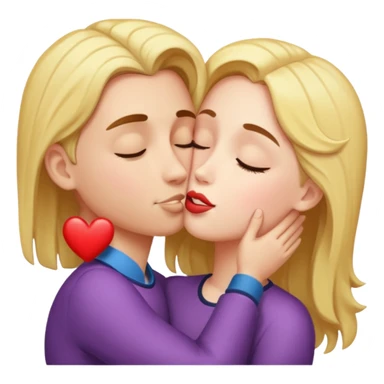 kiss on forehead  sticker