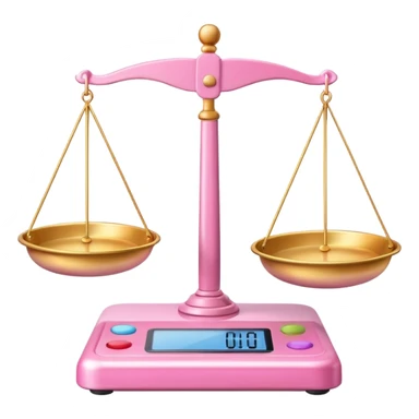 pink Balance Scale Emoji sticker