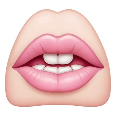 Pale Pink kiss sticker