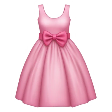 Pink dress with bow sticker