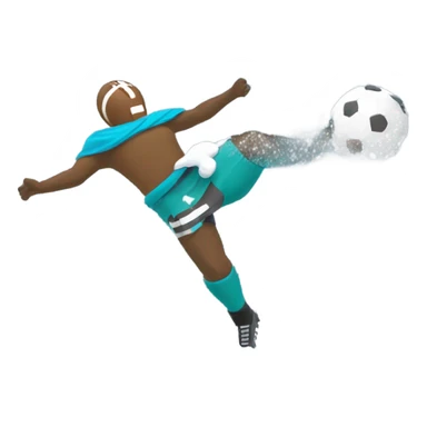Football in the snow sticker