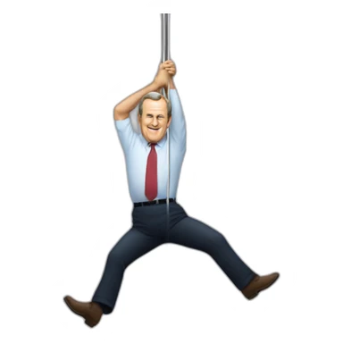 george bush pole dancing sticker