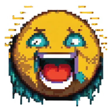 animated emoji with expressive face, mouth open, eyes wide, with the word 'LIES' in bold, energetic lettering, vibrant colors, dynamic motion lines sticker