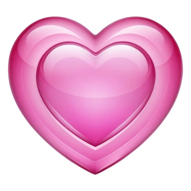 Pink heart shaped crystal with a $ carved in the center of the crystal. sticker