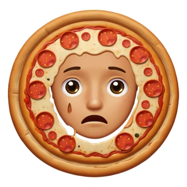 crying for pepperoni pizza sticker