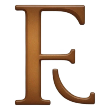 Typography letter sticker