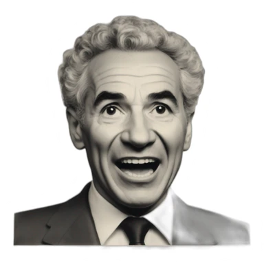 Aldo Moro shouting sticker