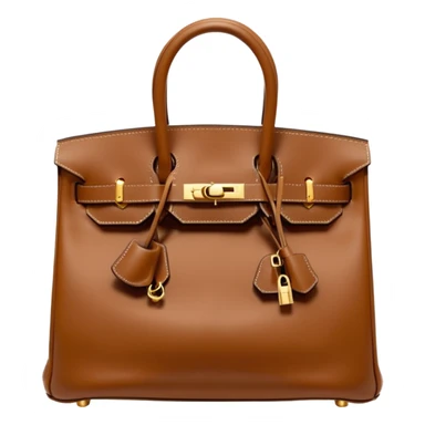 hermes birkin brown bag gold hardware sticker