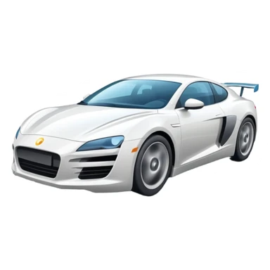 speeding car with motion lines sticker