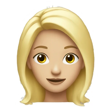 Blonde girl with a lot of money sticker