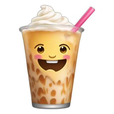 Tatortot drinking a milkshake sticker