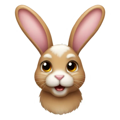 Bunny with antlers sticker
