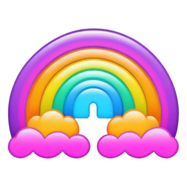 Psychedelic colored Border line sticker