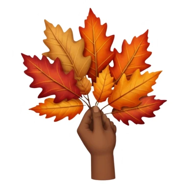 Brown autumn on hand sticker