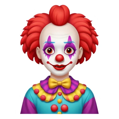 black skater clown sticker