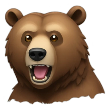 À grizzly hungry sticker