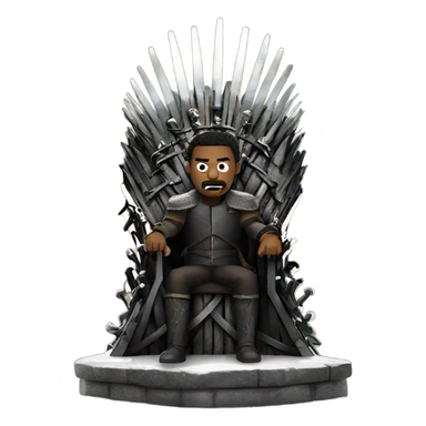 Animated iron throne  sticker