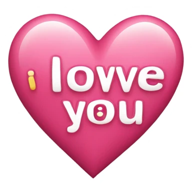 Heart with I love you sticker