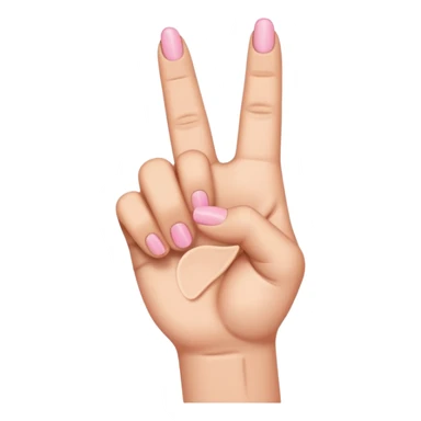 Only the pinky finger up sticker