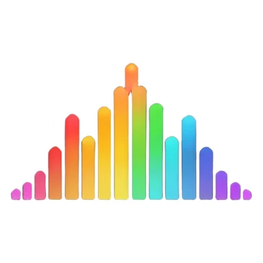 full black audio spectrum, the spectrum is white sticker