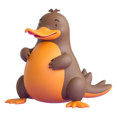 platypus farting sticker