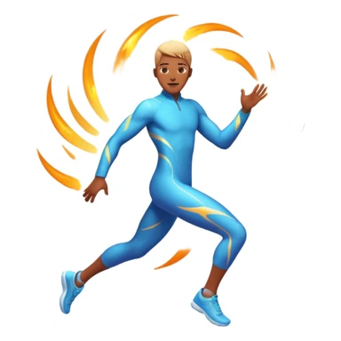 person teleporting sticker