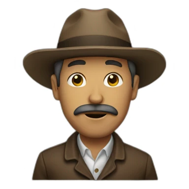 Hombre fumando sticker