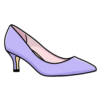 lilac pastel pumps sticker